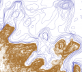 Simple contour map